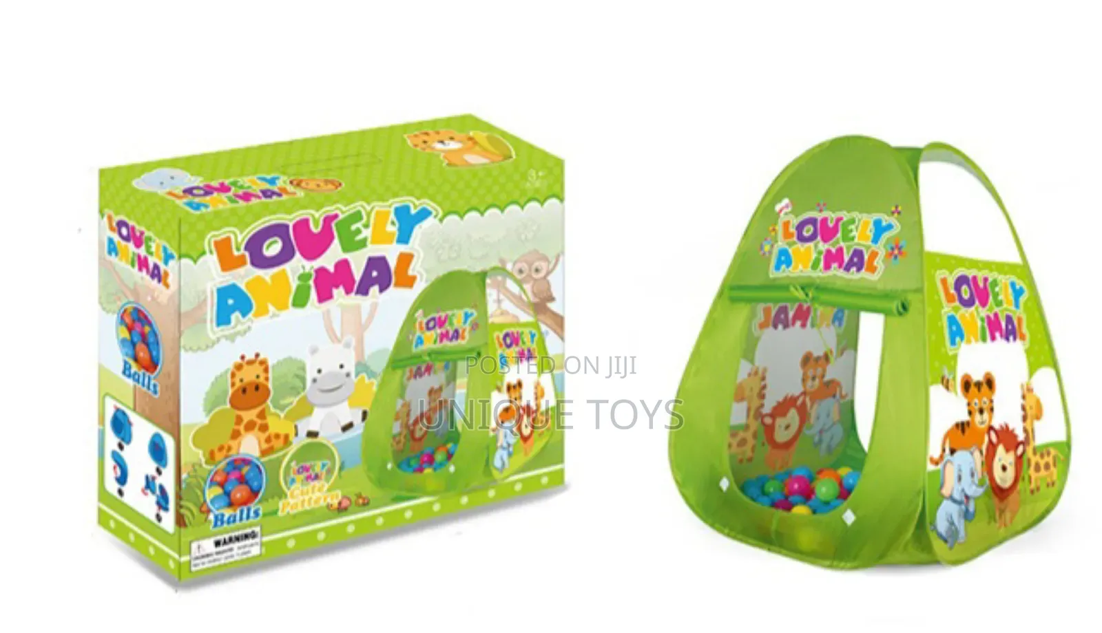 Lovely Animal Friends Play Tent With Ball Pool