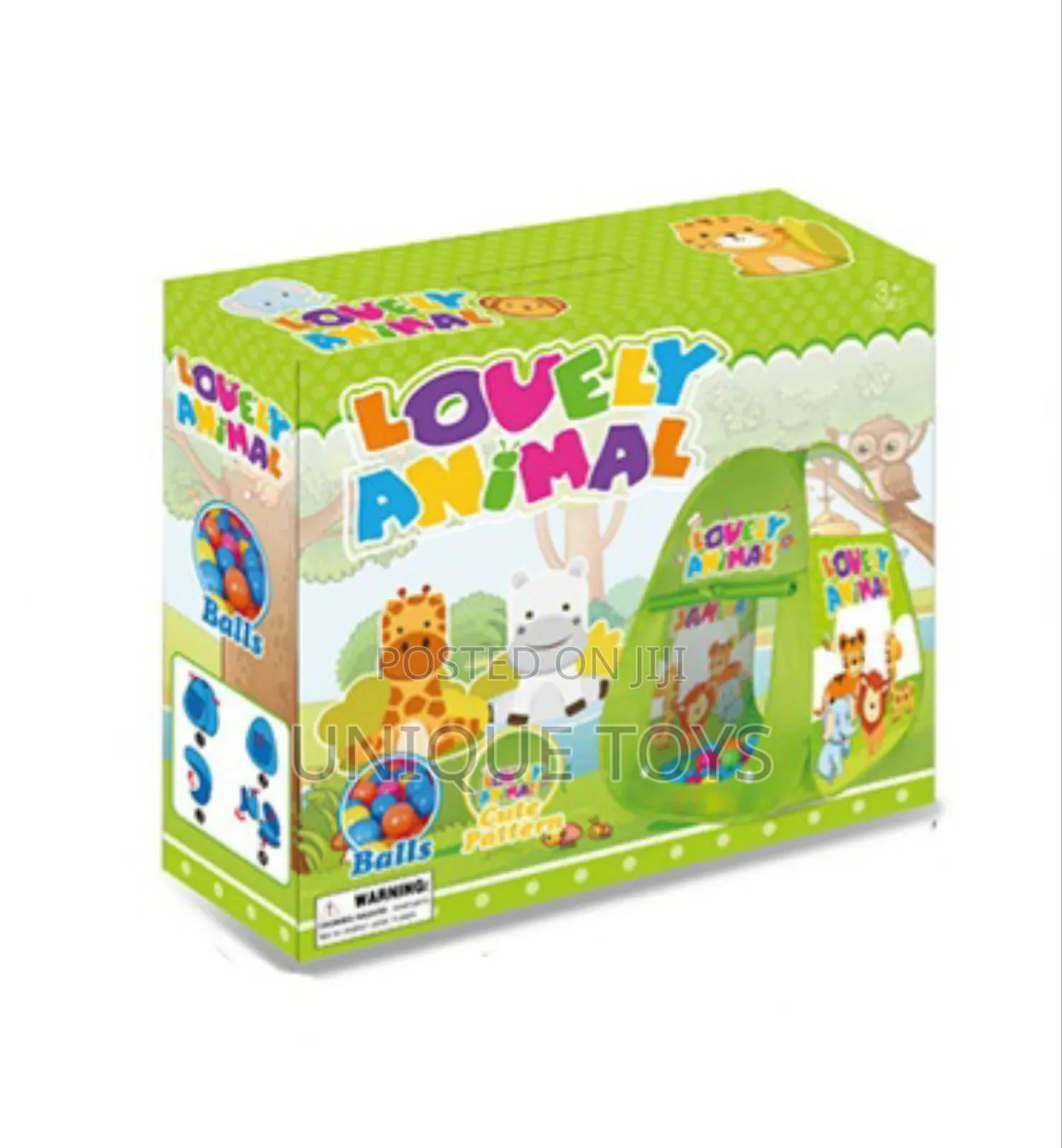 Lovely Animal Friends Play Tent With Ball Pool