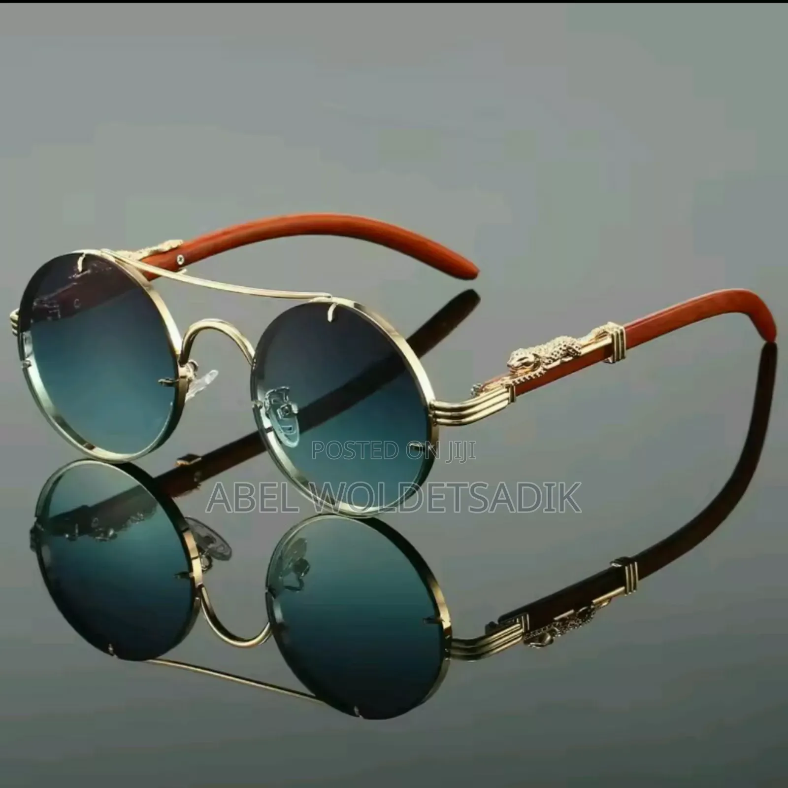 Decorative Sunglass With Their Golden Frame !
