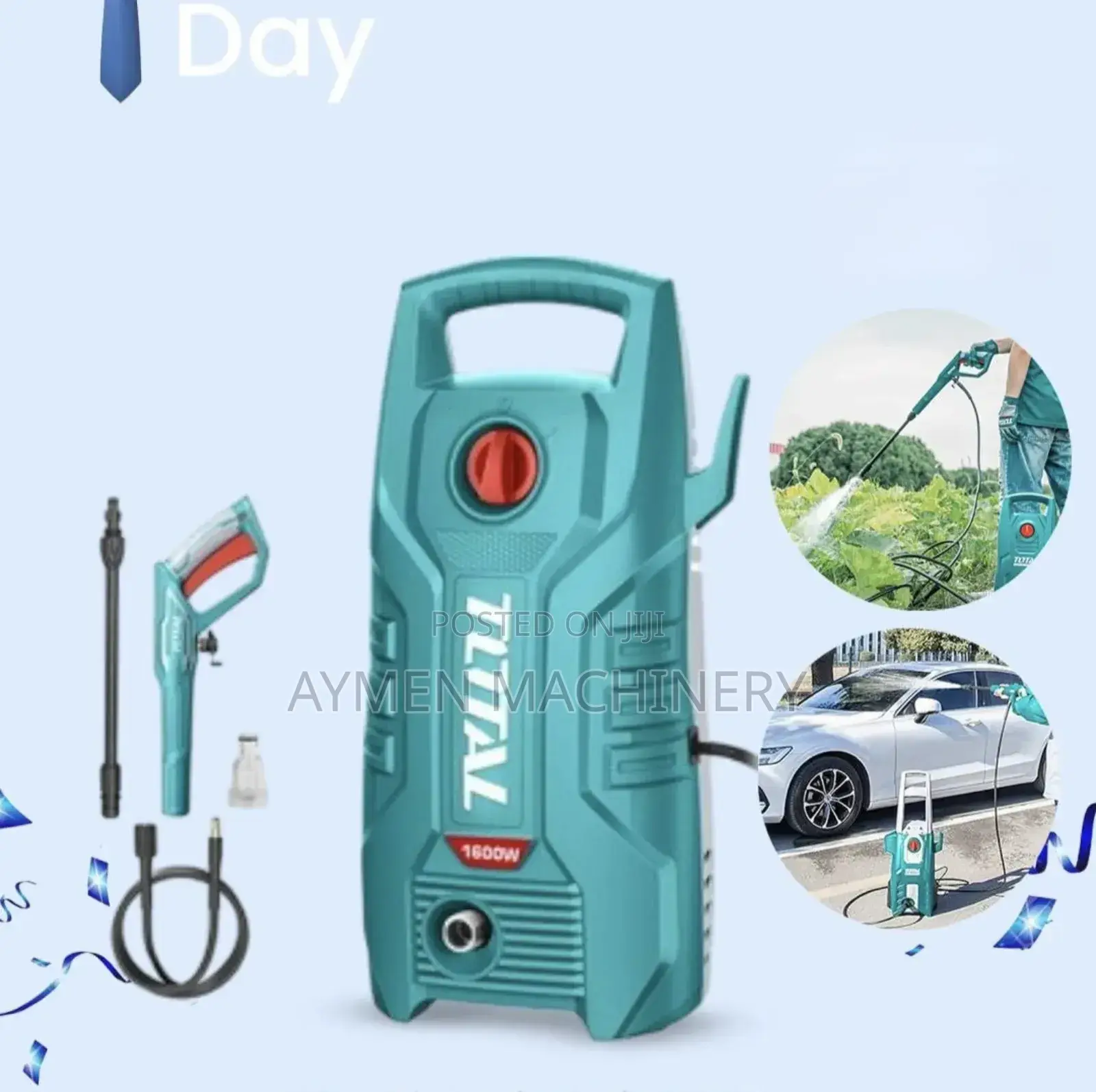 Total Pressure Washer 1400w | መኪና ምንጣፍ ማጠቢያ