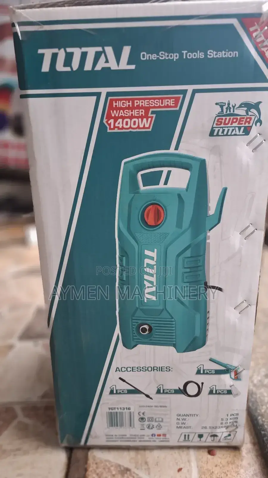 Total Pressure Washer 1400w | መኪና ምንጣፍ ማጠቢያ