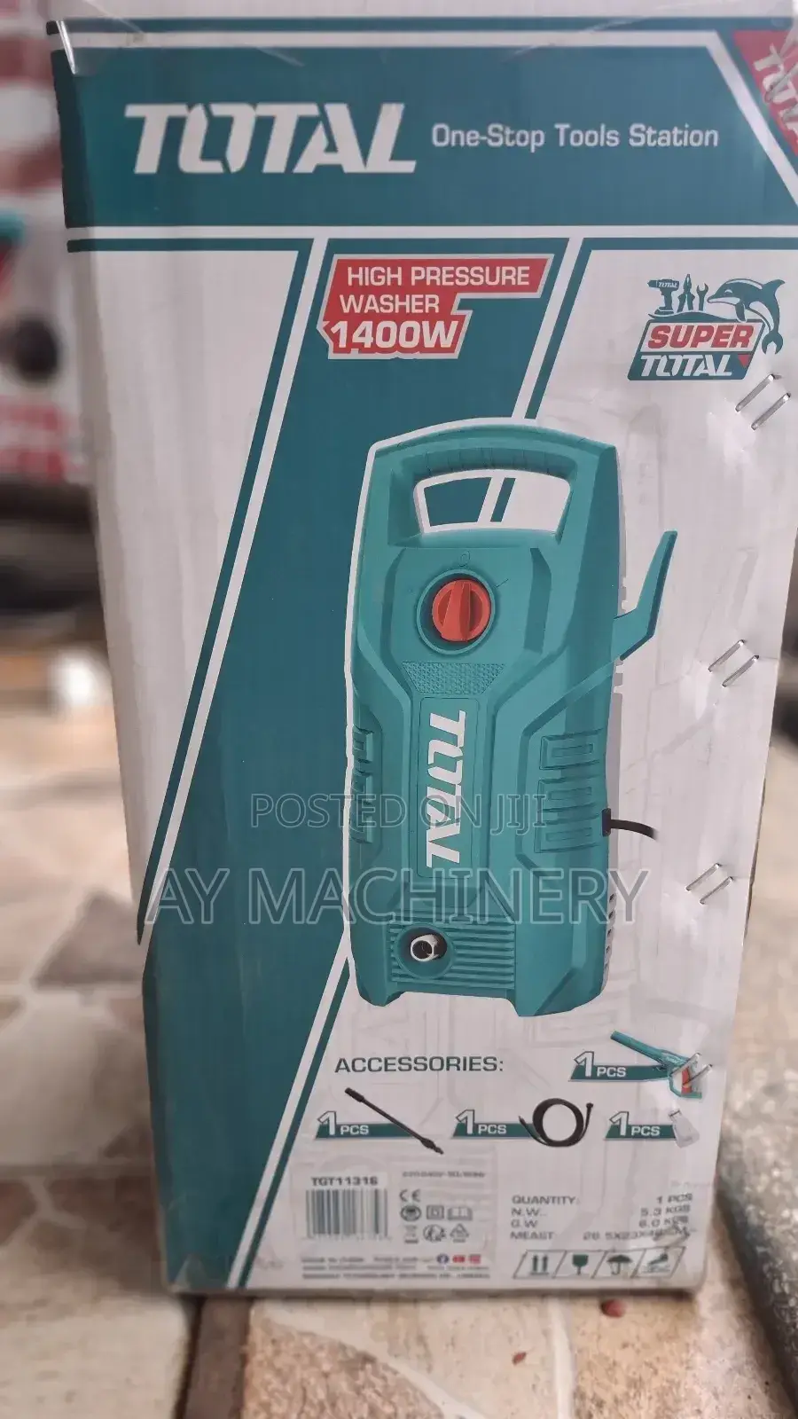 Total Pressure Washer 1400w | መኪና ምንጣፍ ማጠቢያ