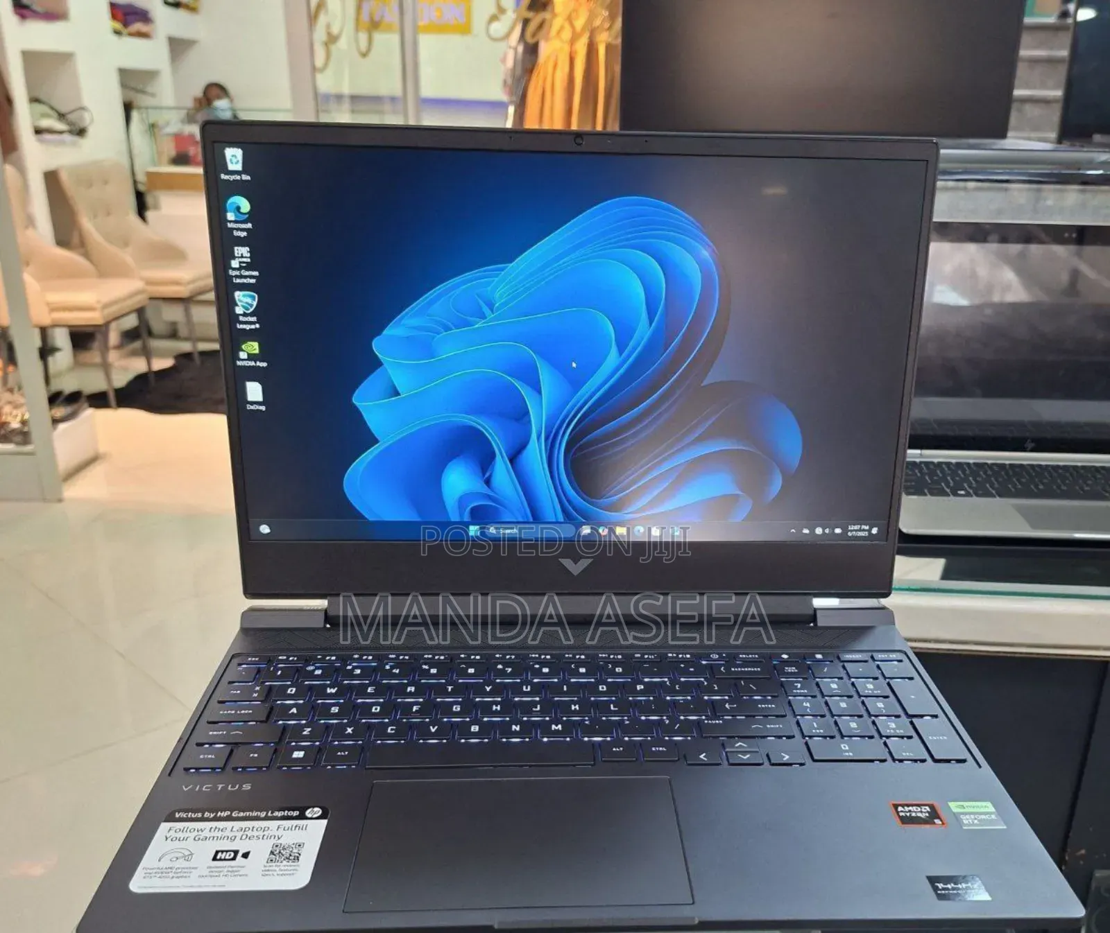 New Laptop HP Victus 15 16GB AMD Ryzen 5 SSD 512GB