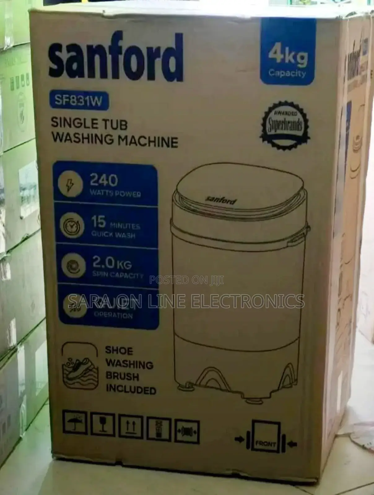 ◆Sanford Mini Washing Machine 4kg◆ Free Delivery ◆ 5 Years Warranty