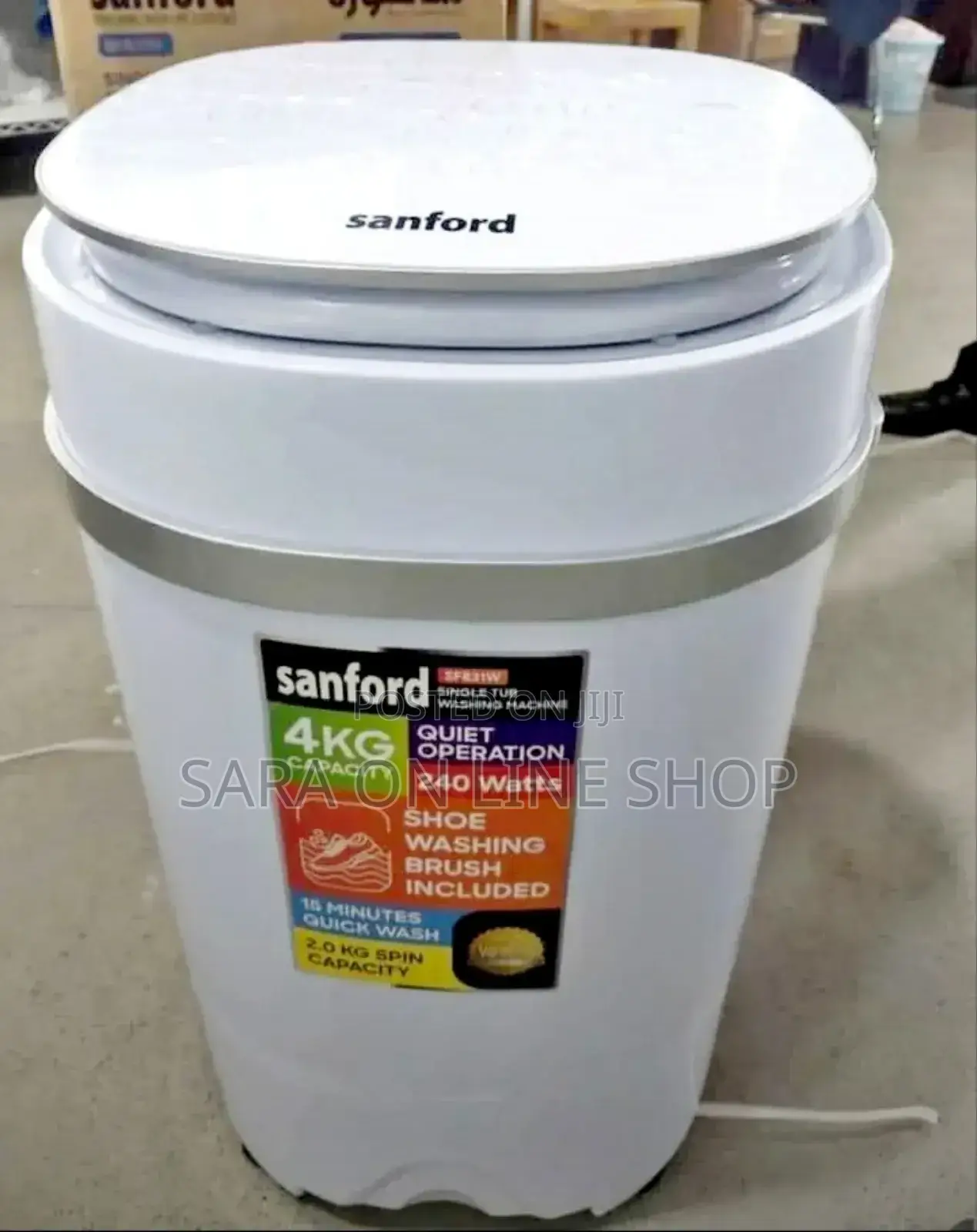 ◆Sanford Mini Washing Machine 4kg◆ Free Delivery ◆ 5 Years Warranty