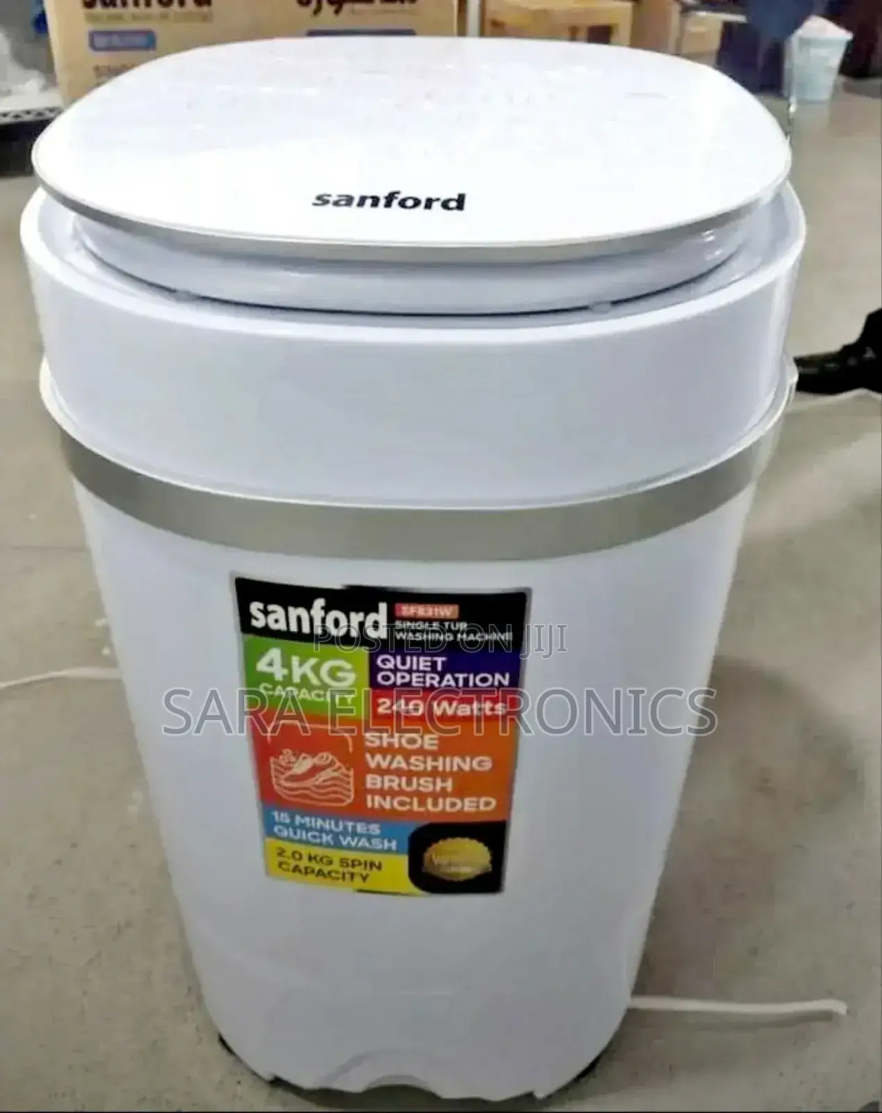 ◆Sanford Mini Washing Machine 4kg◆ Free Delivery ◆ 5 Years Warranty