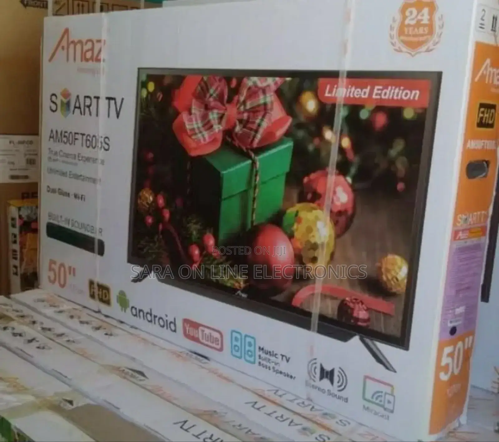 Amaz 50" Tv Smart New 2025