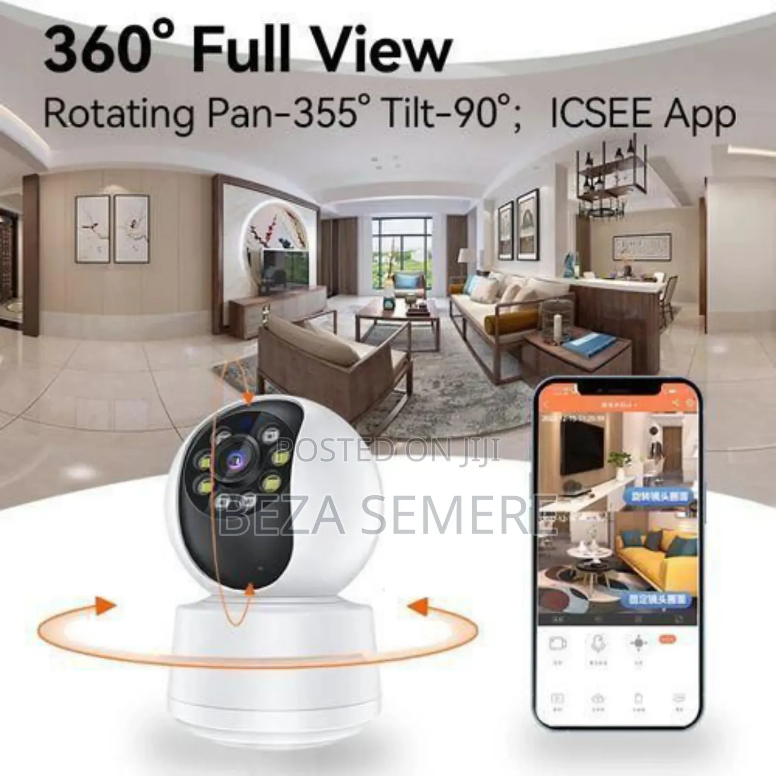 Rotating Bulb Security Camera 360degree CCTV Mug