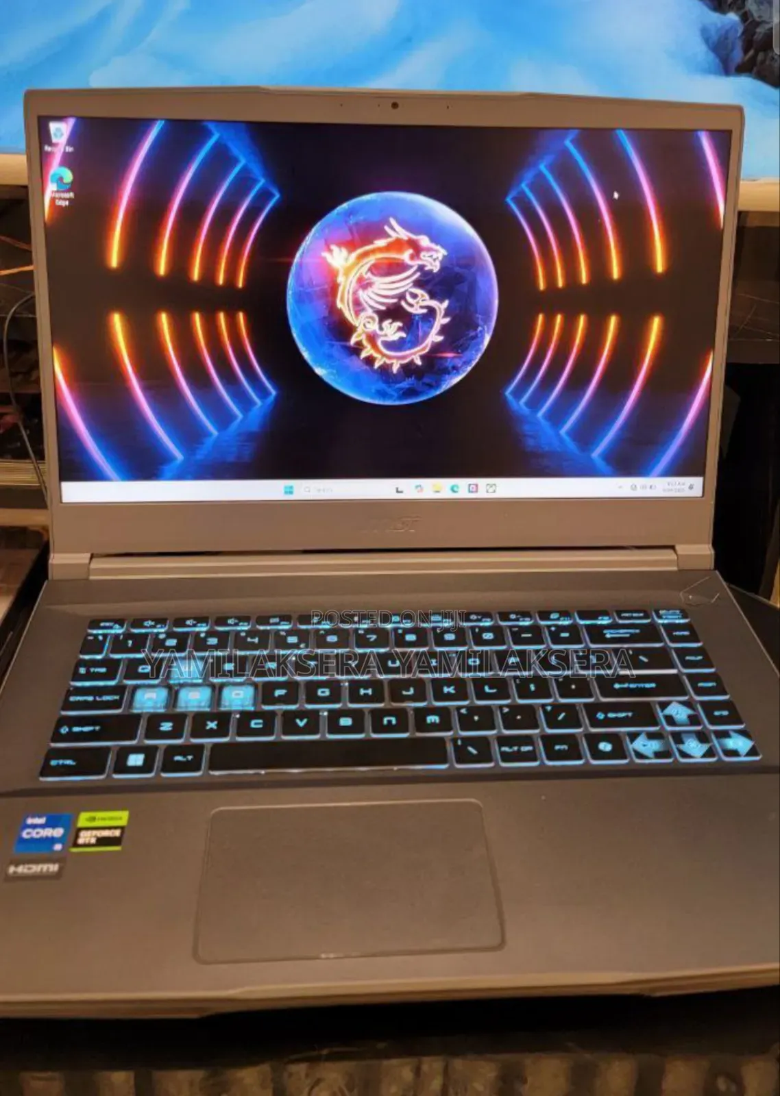 New Laptop MSI 16GB Intel Core I5 SSD 512GB