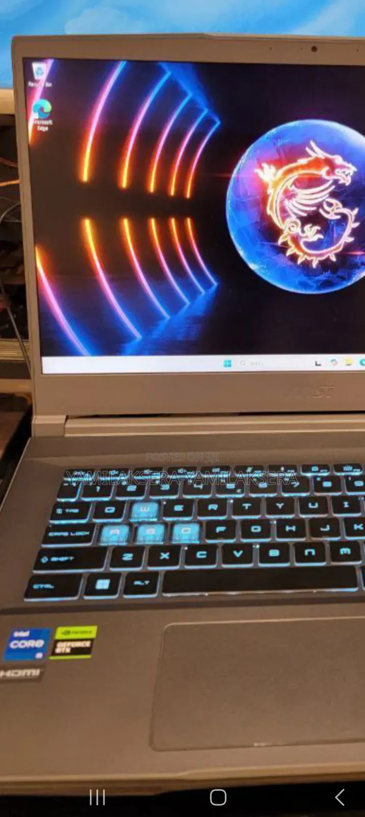 New Laptop MSI 16GB Intel Core I5 SSD 512GB