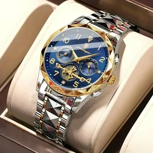 Poedagar Men Wristwatch Stainless Steel Mens Sports Quartz