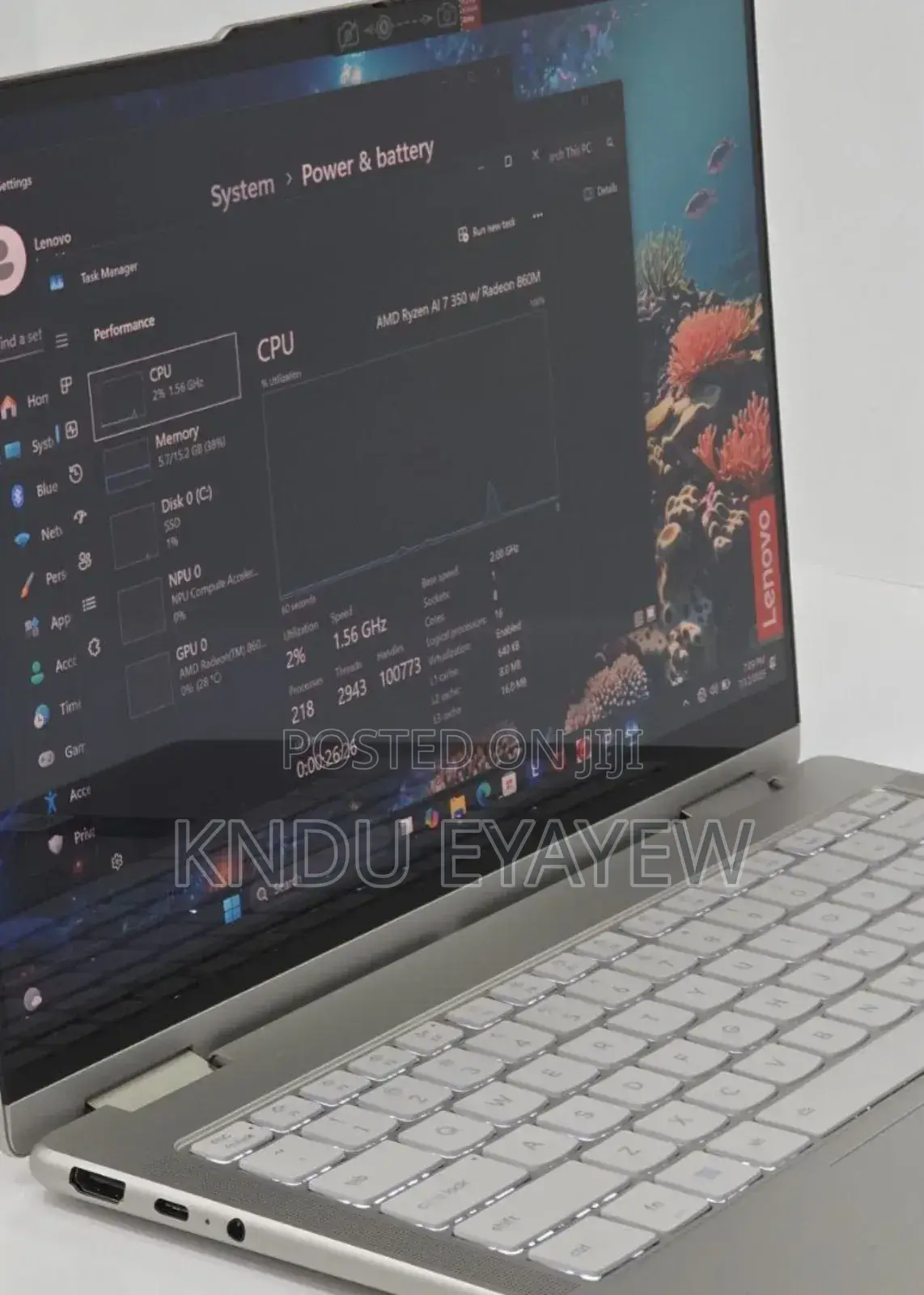 New Laptop Lenovo 16GB AMD Ryzen 7 SSD 1T