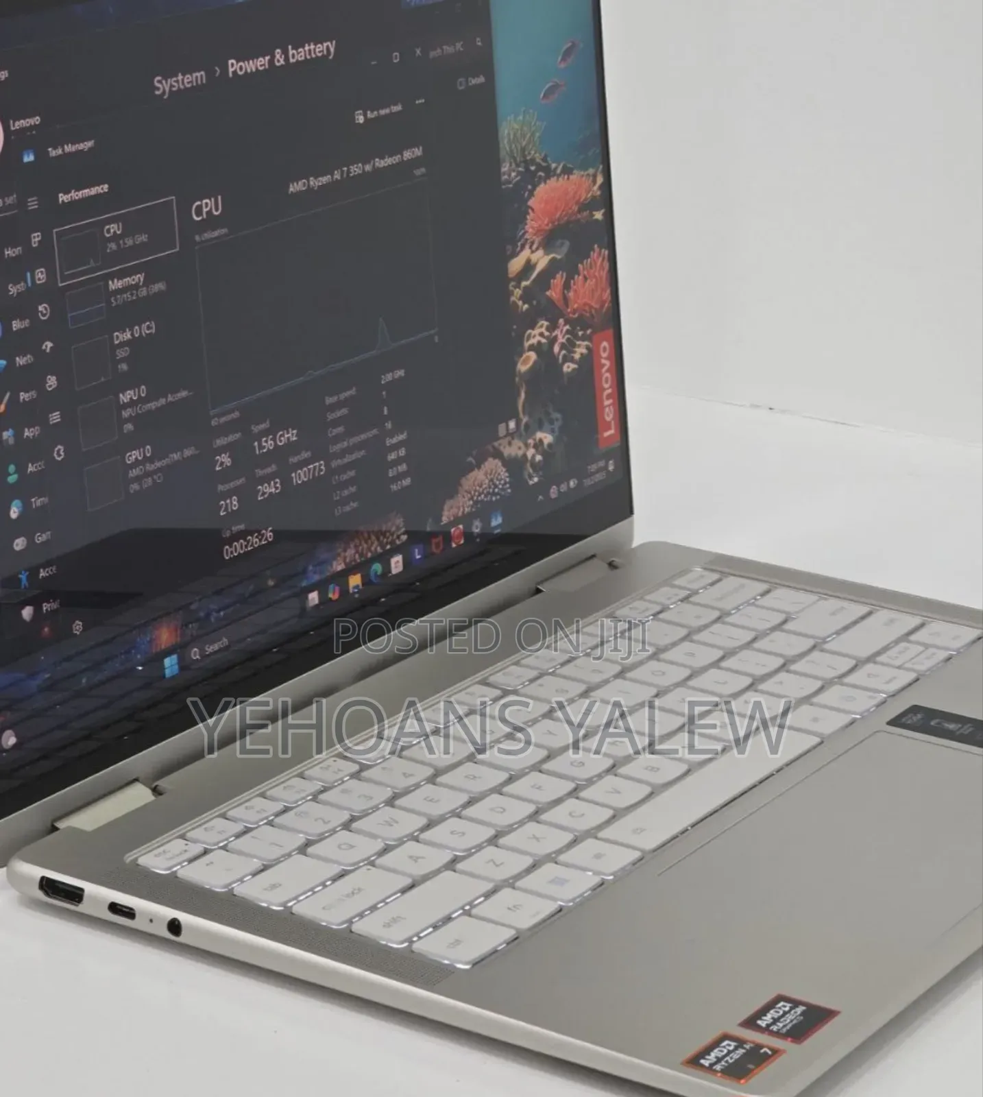 New Laptop Lenovo Yoga 710 16GB AMD Ryzen 7 SSD 1T