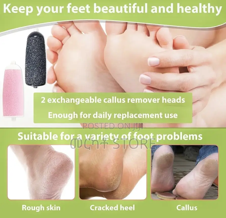 2in1 Electric Foot Grinder Hair Remover