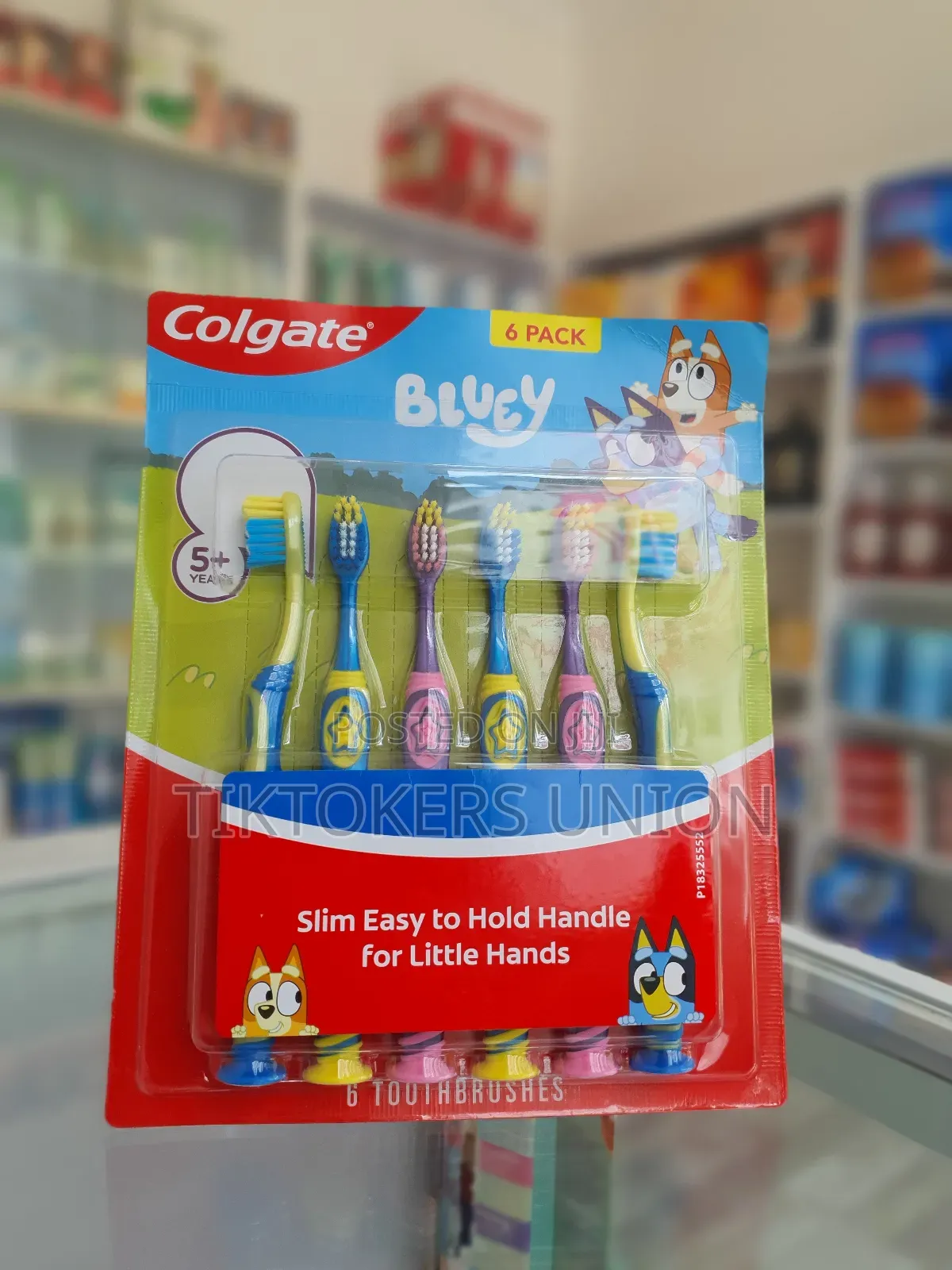6-Pack of Colgate Bluey Extra Soft Kids Toothbrushes