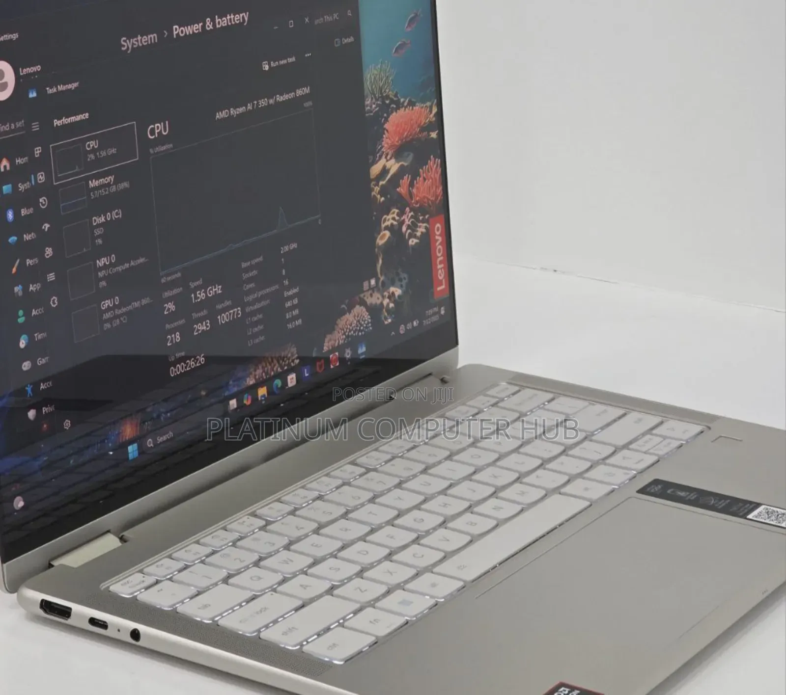 New Laptop Lenovo Yoga 7i 16GB AMD Ryzen 7 SSD 1T