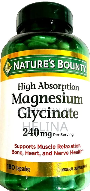 Photo - ማግኒዝየም ግላይሲኔት 240mg Magnesium Glycinate 180 Tablet From Usa