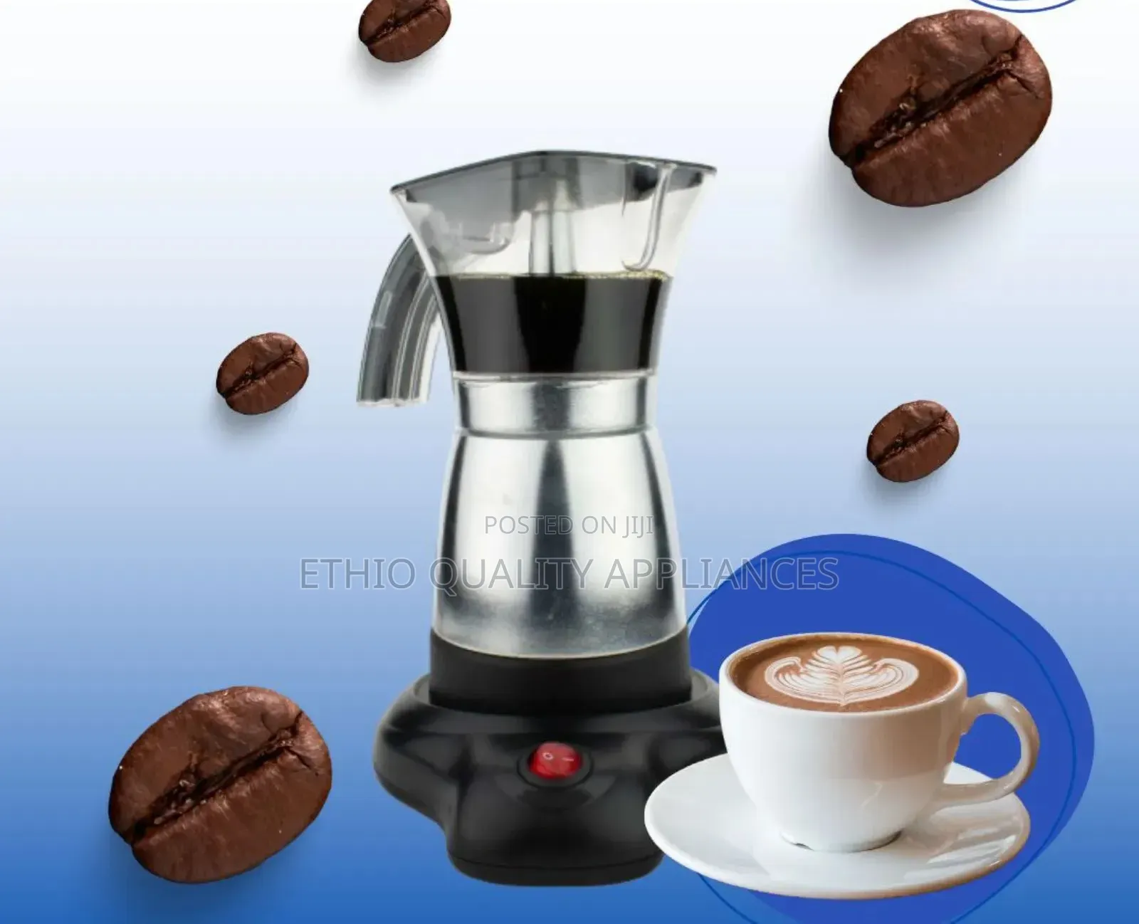 በኤሌትሪክ የሚሰራ ቡና ማፋያ