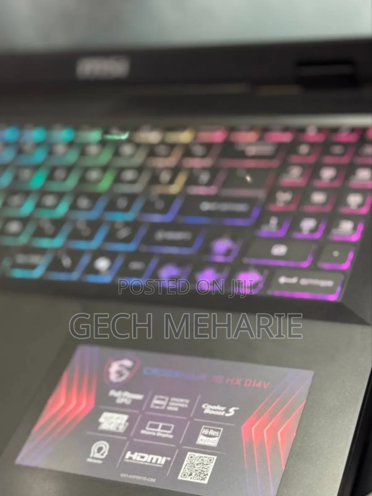 New Laptop MSI Crosshair 17 16GB Intel Core I7 SSD 1T