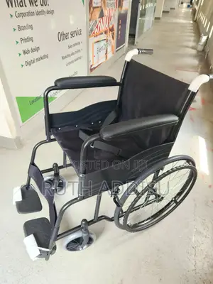 Photo - Wheelchair牢都wheelchair ዊልቸር ጠንካራ ባለ ቀበቶ Wheelchair New