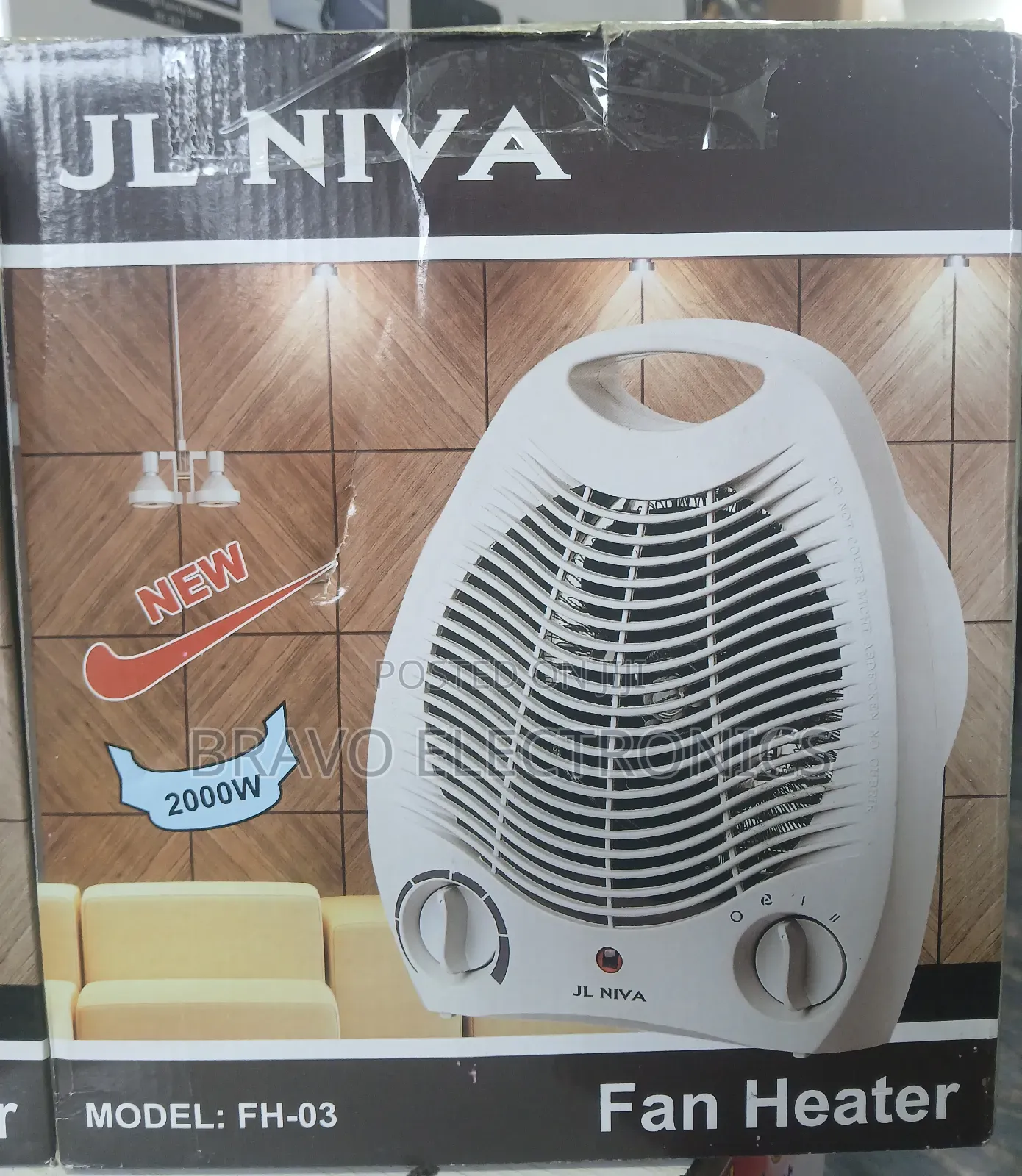 Jl Niva Fan Heater – Compact Power for Chilly Days!