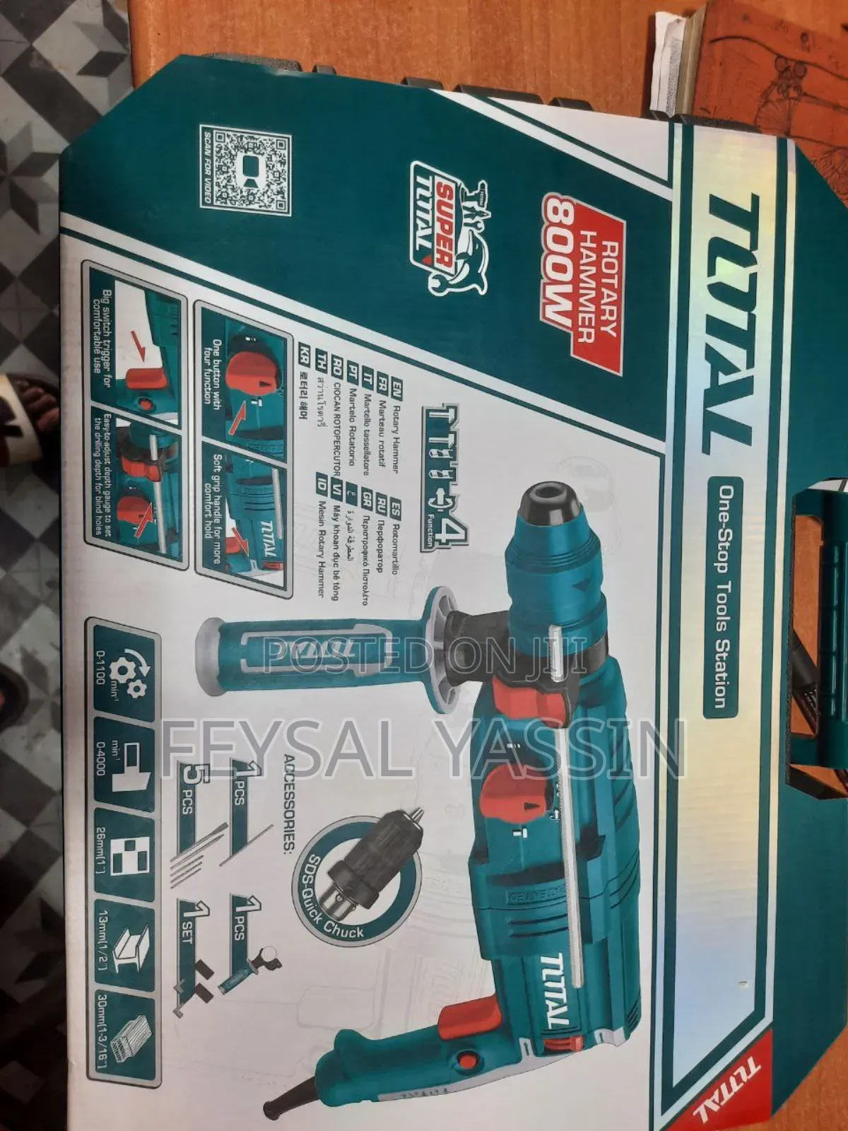 Total Double Chuck Rotery Hammer