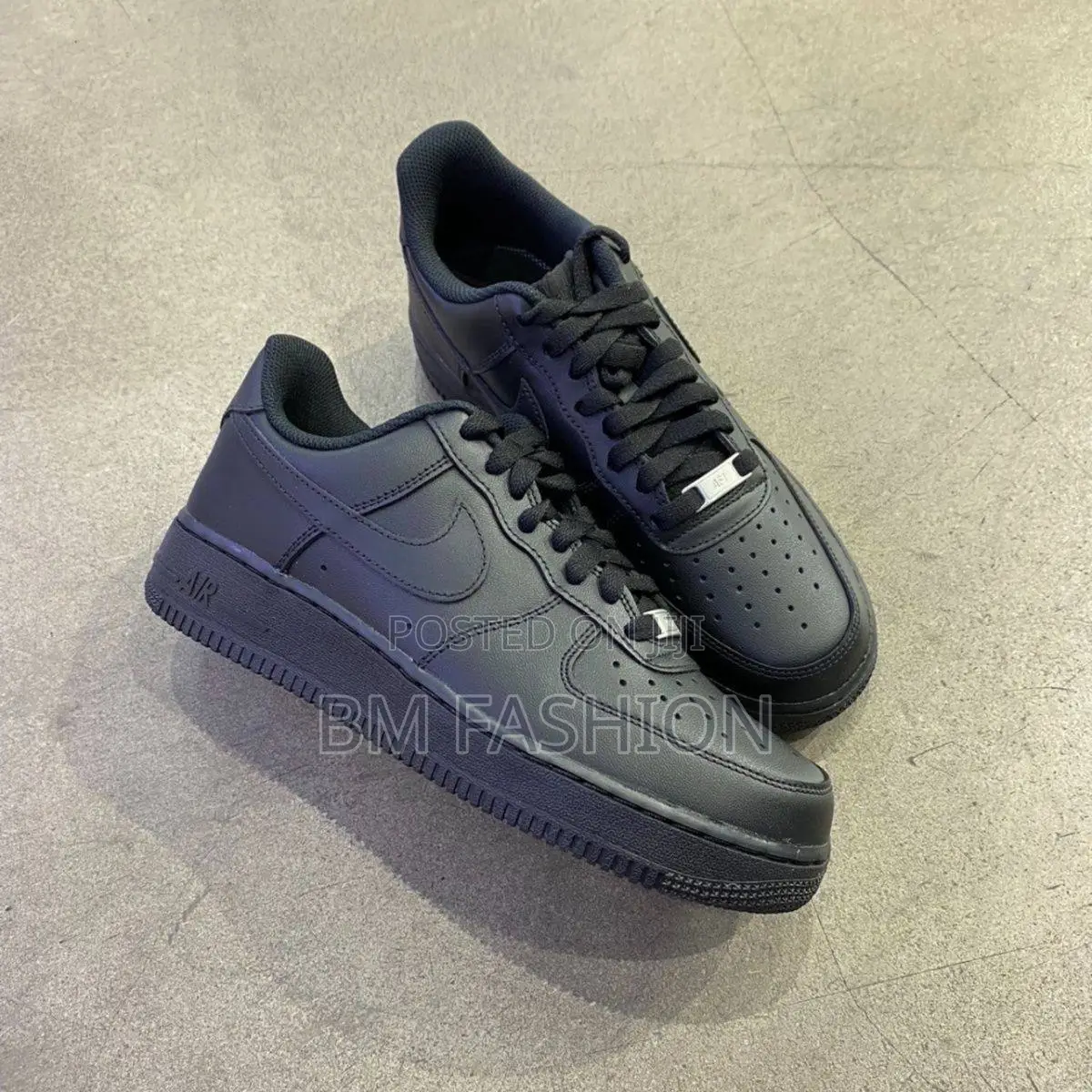 Master Quality Air Force Men's Sneakers 40 - 44 Dark Black