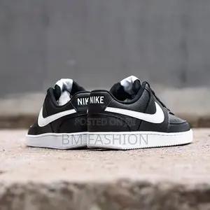 Nike Air Force 1 '07 Black White for Sale Online