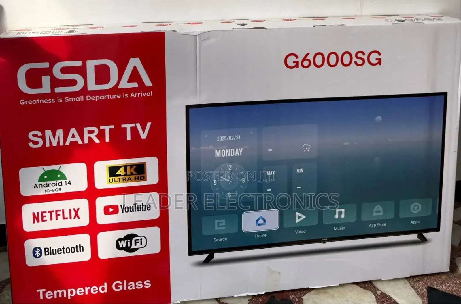 Gsda Tv 60" Smart Android Tv New Arrival 2025