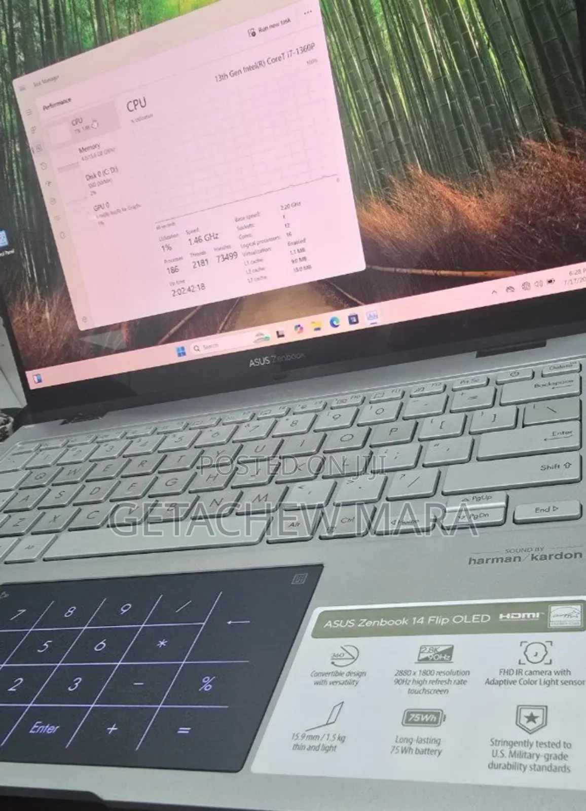 New Laptop Asus Zenbook 14 UX434 16GB Intel Core I7 SSD 1T