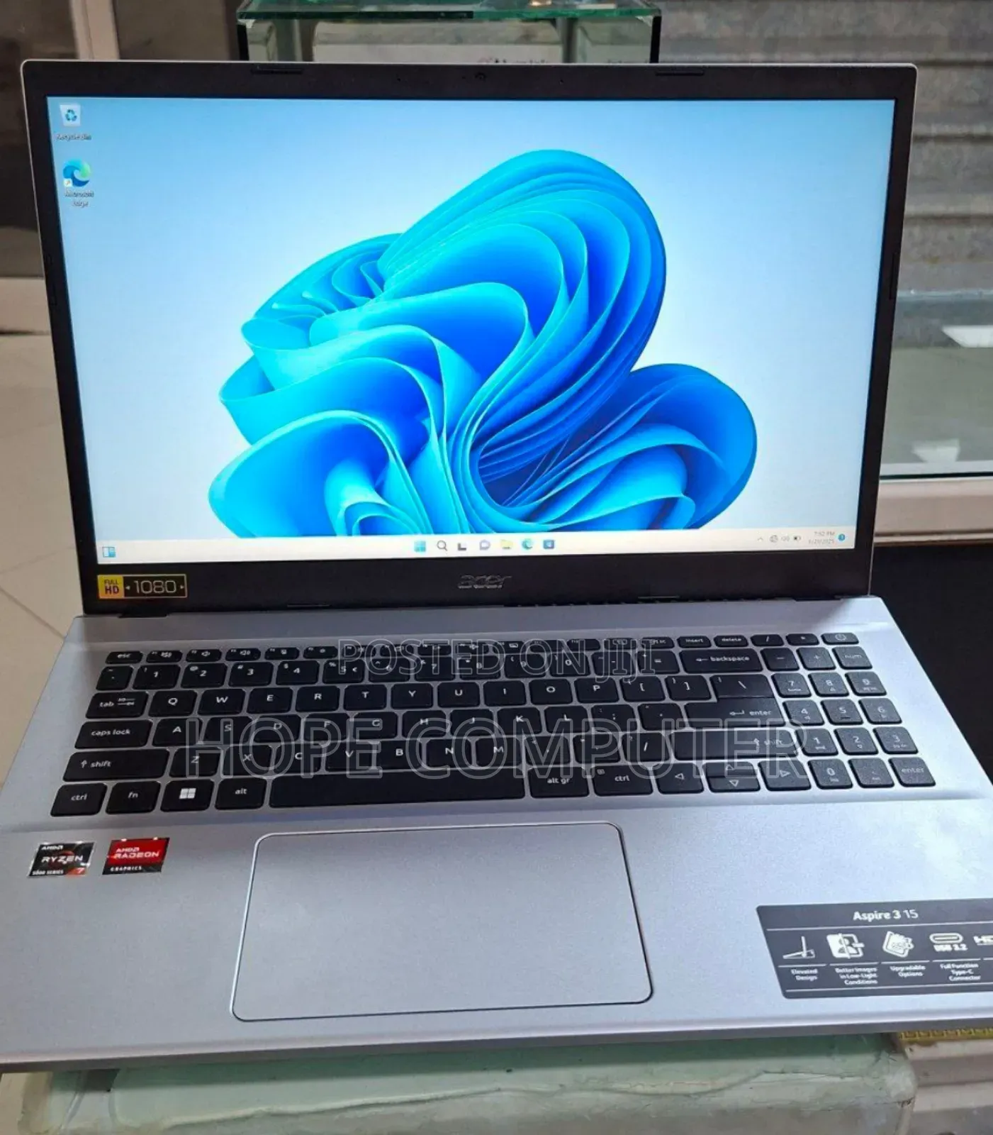 New Laptop Acer Aspire 3 16GB AMD Ryzen 7 SSD 1T