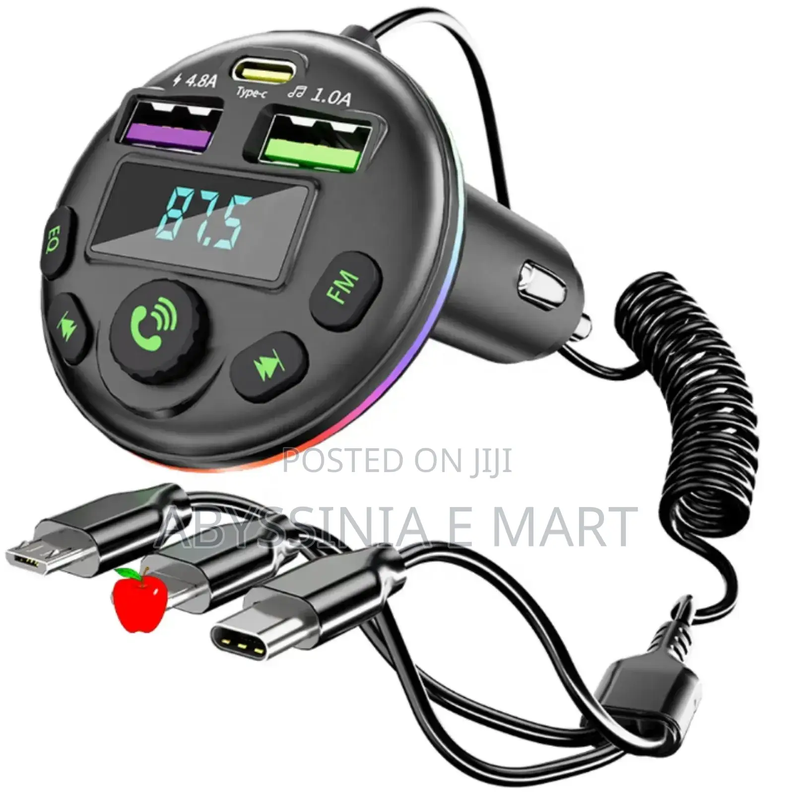 3in1 Car Charger and Mp3