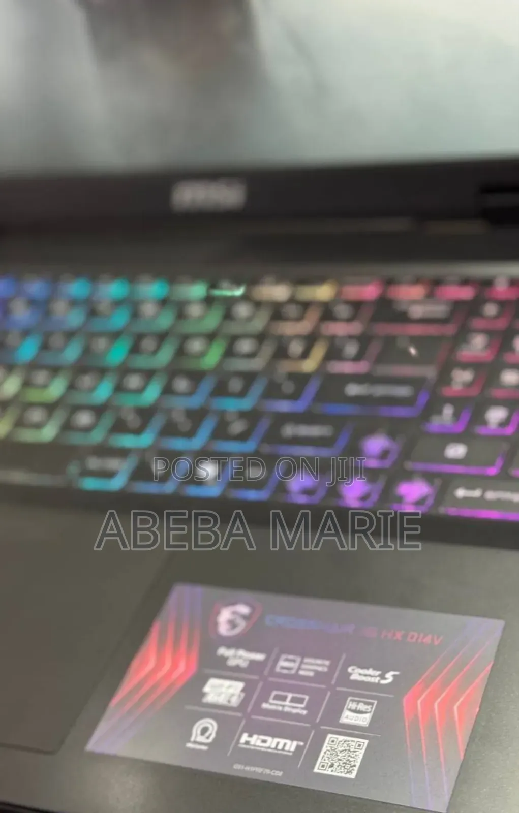 New Laptop MSI Crosshair 15 16GB Intel Core I7 SSD 1T