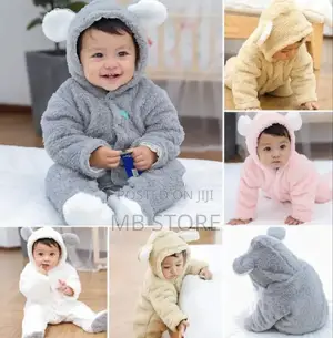Photo - Baby Winter Clothes Bear Hooded Coat Romper Outfits Jumpsuit
