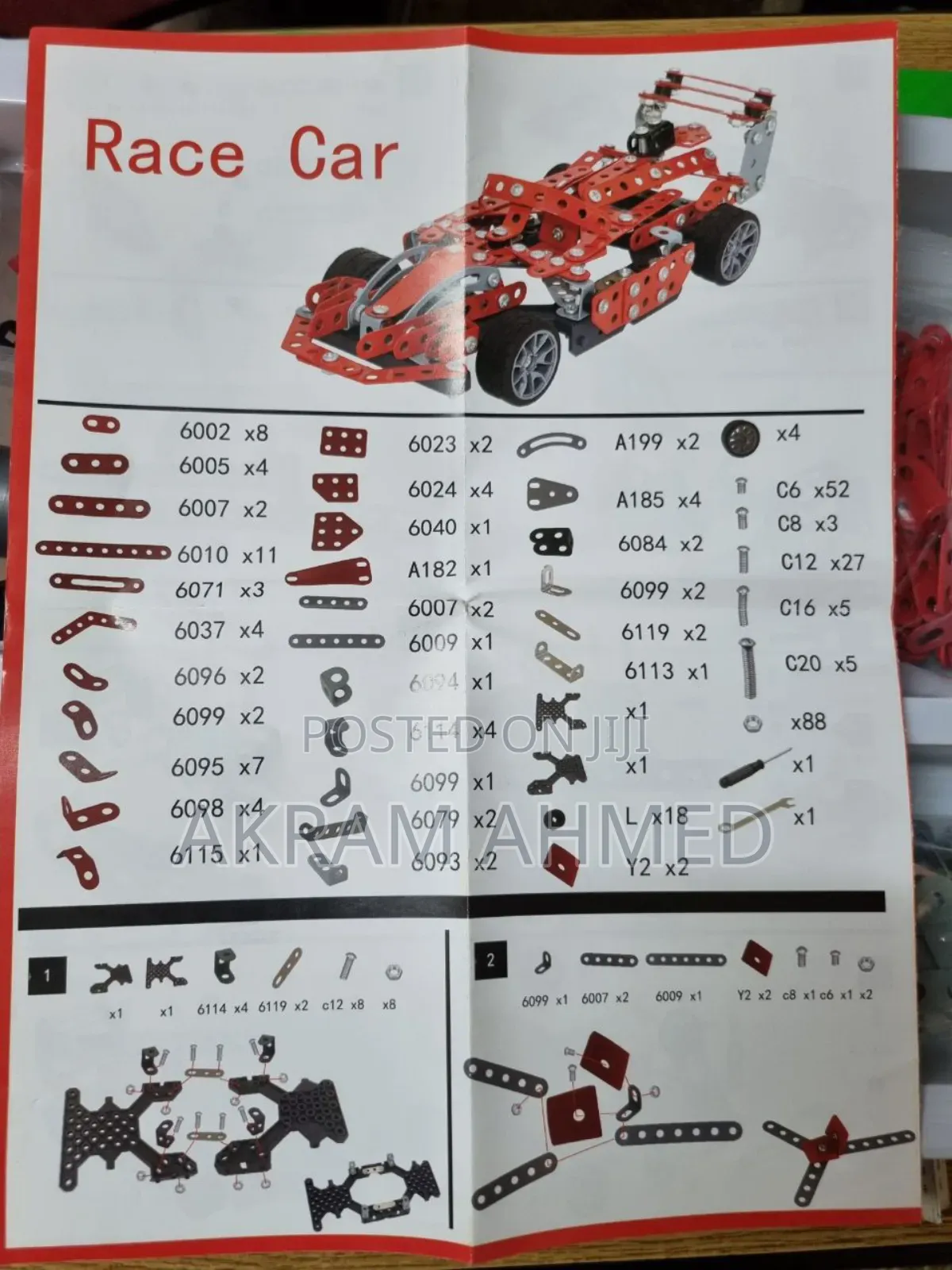 Hot Wheels Metal Model Car Mechano Set