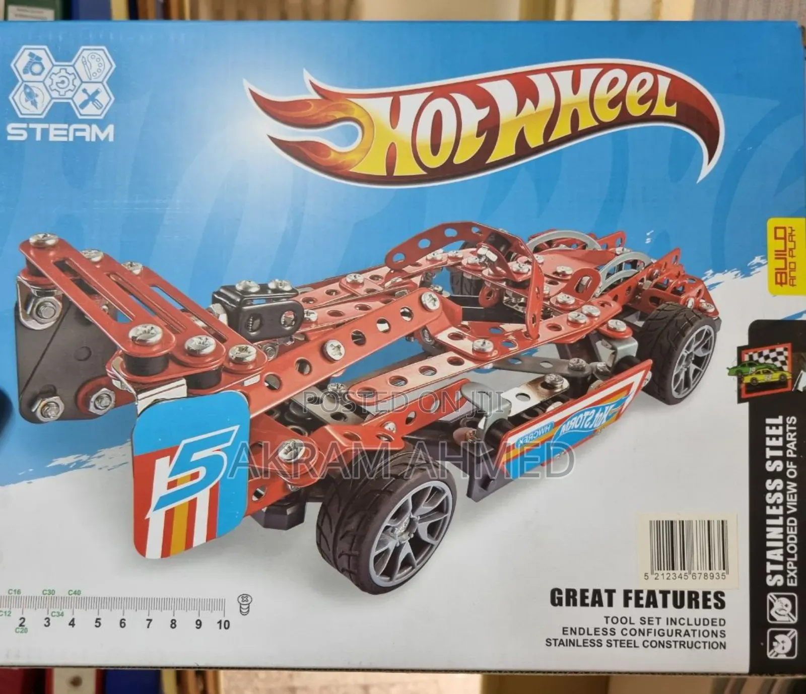 Hot Wheels Metal Model Car Mechano Set