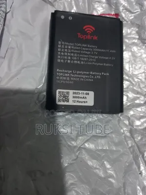 Photo - Toplink Li-Polymer Battery Capacity of 3000mah