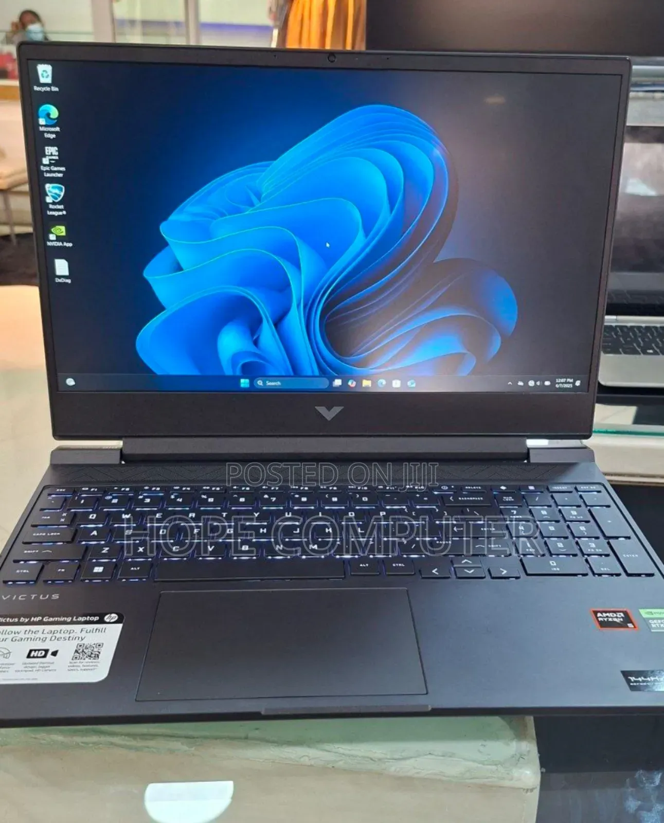 New Laptop HP Victus 15 16GB AMD Ryzen 5 SSD 512GB
