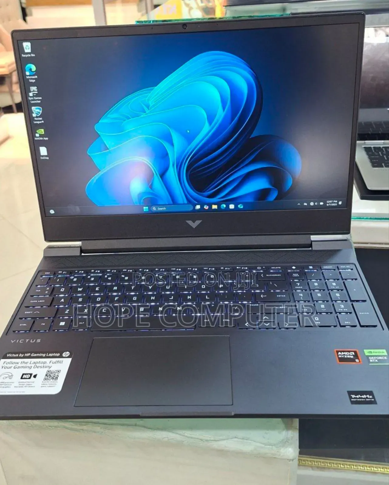 New Laptop HP Victus 15 16GB AMD Ryzen 5 SSD 512GB