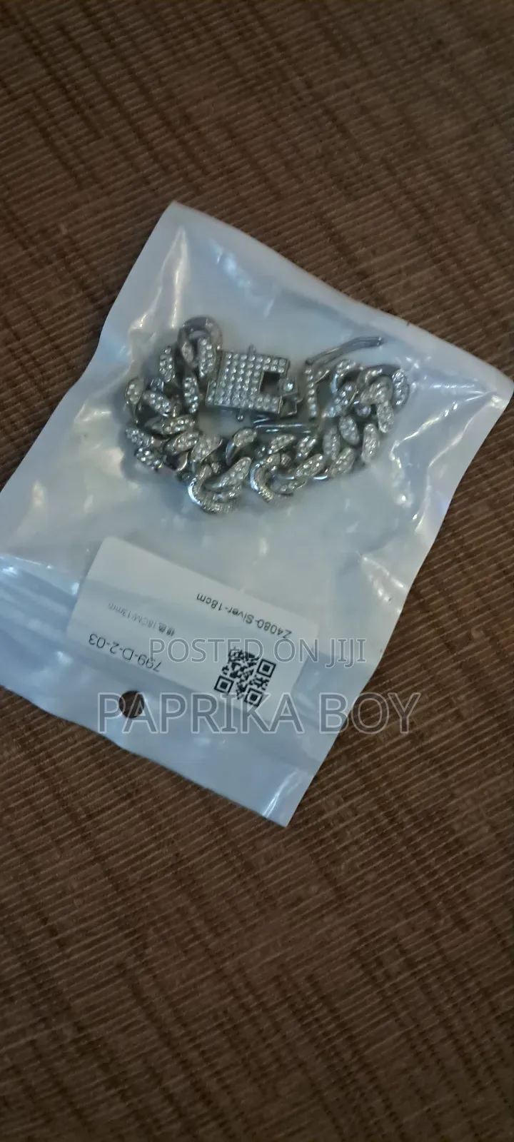 Dimond Silver Ice Out Chain