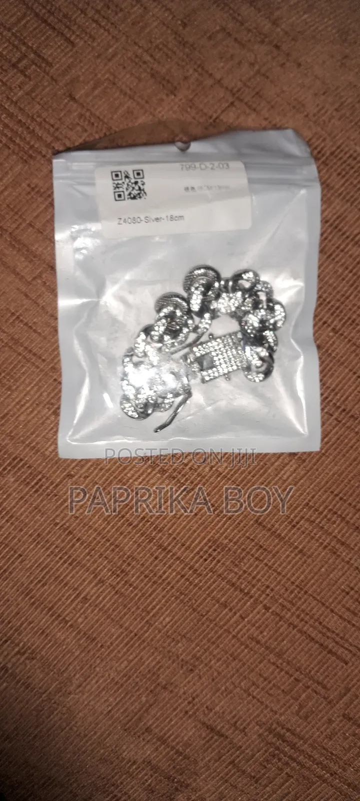 Dimond Silver Ice Out Chain