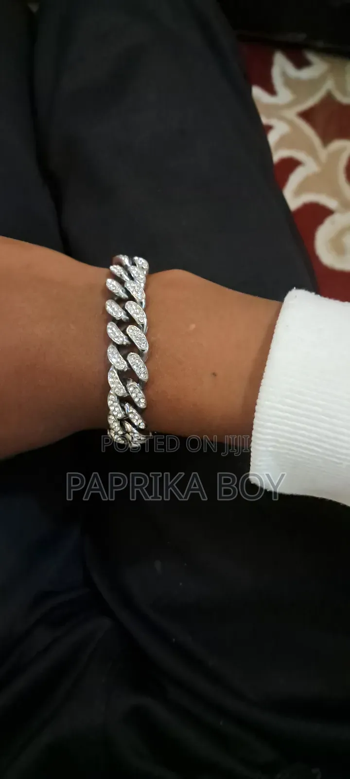 Dimond Silver Ice Out Chain