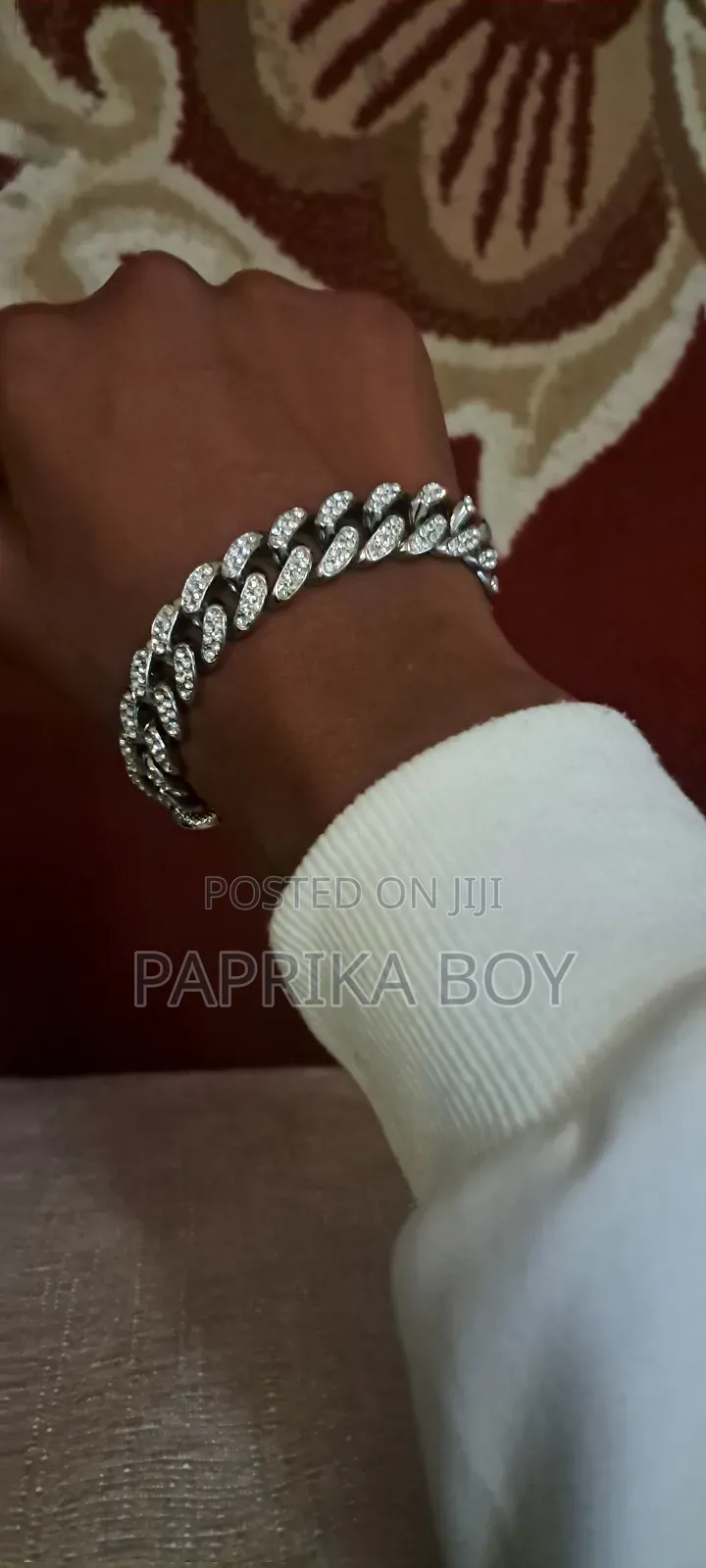 Dimond Silver Ice Out Chain