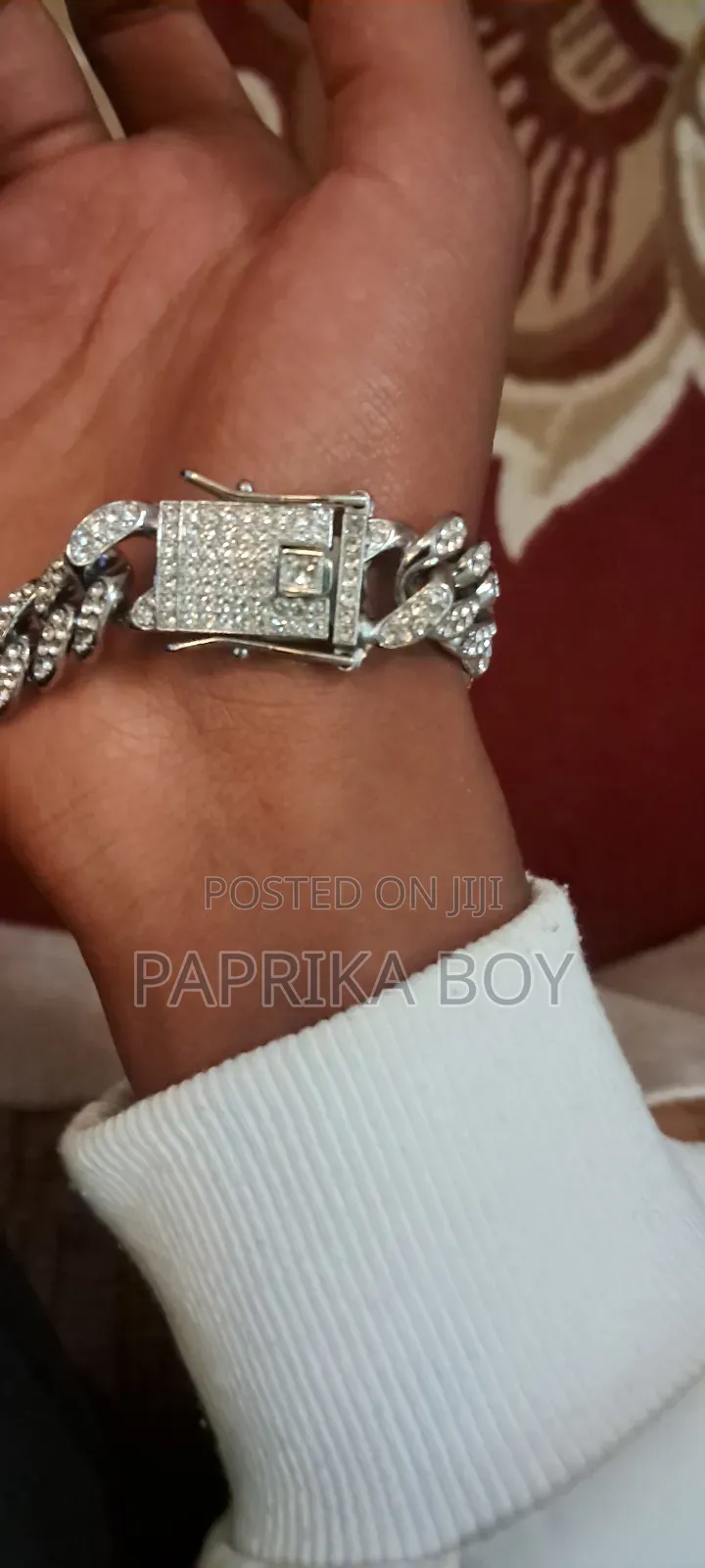 Dimond Silver Ice Out Chain