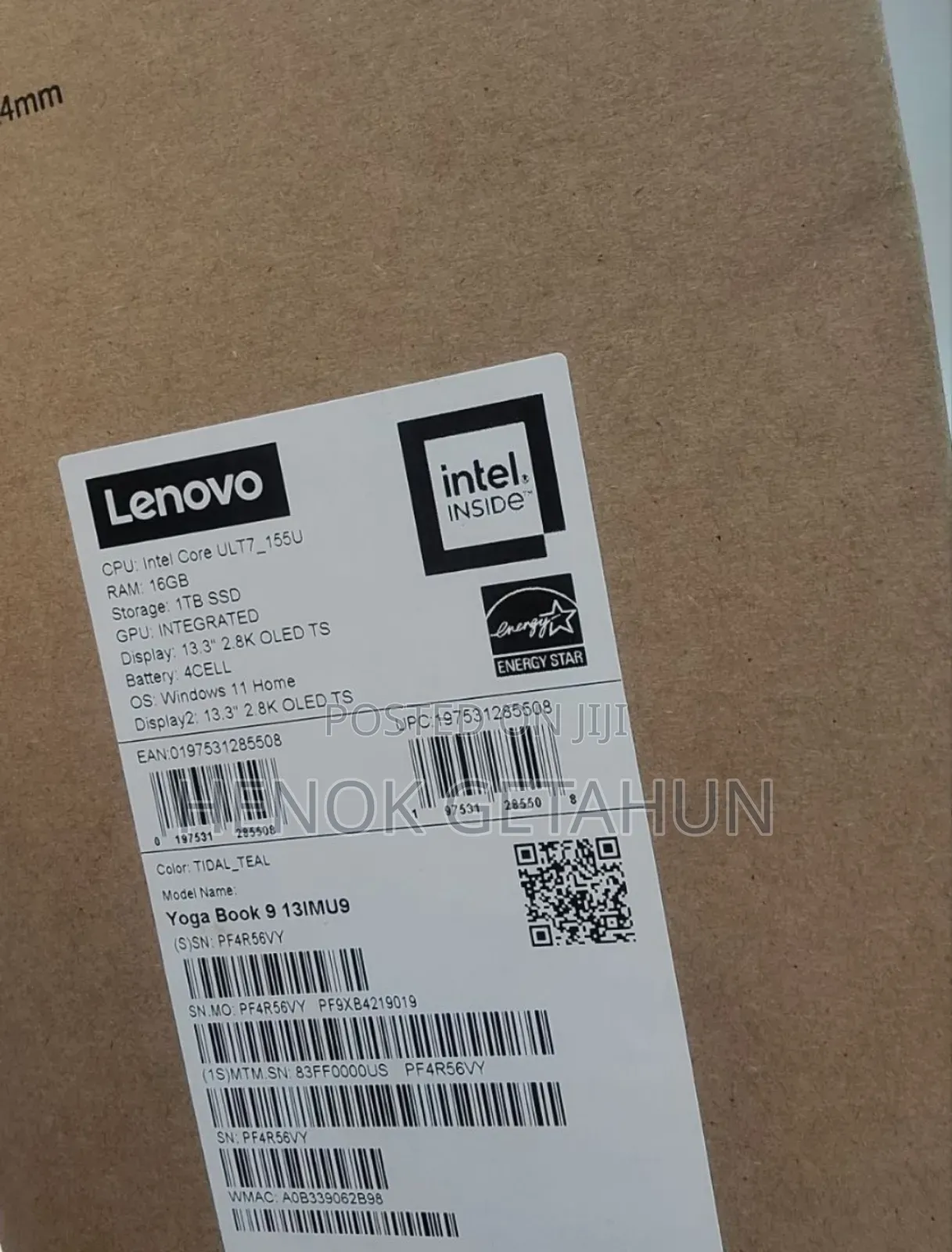 New Laptop Lenovo ThinkBook 13 16GB Intel Core Ultra 7 SSD 1T