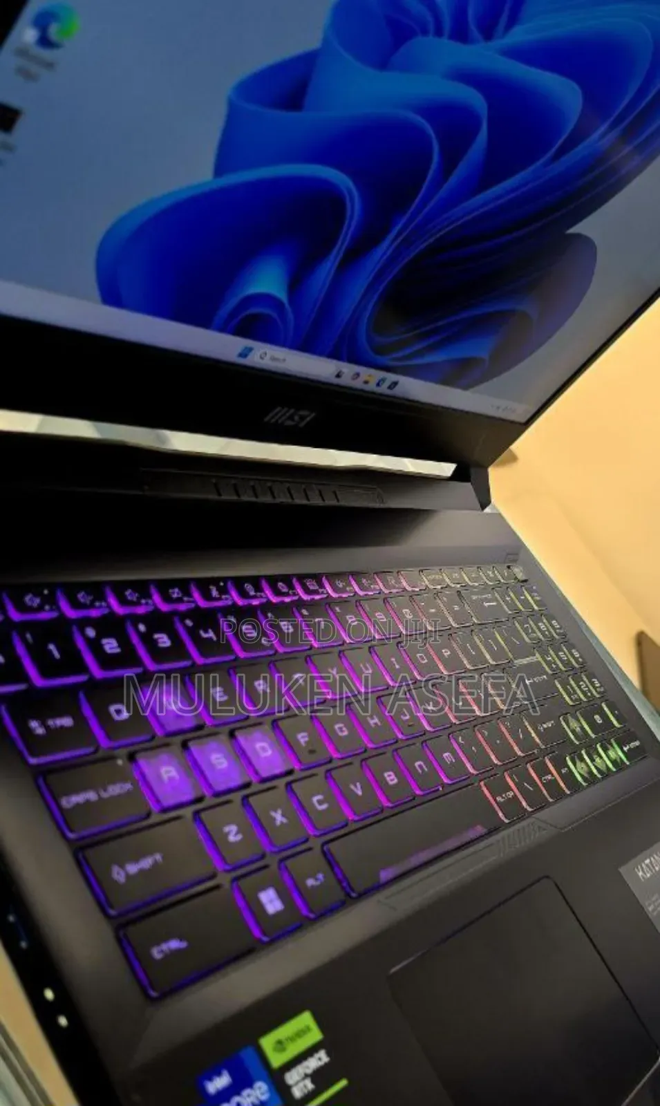 New Laptop MSI Katana 15 16GB Intel Core I7 SSD 512GB