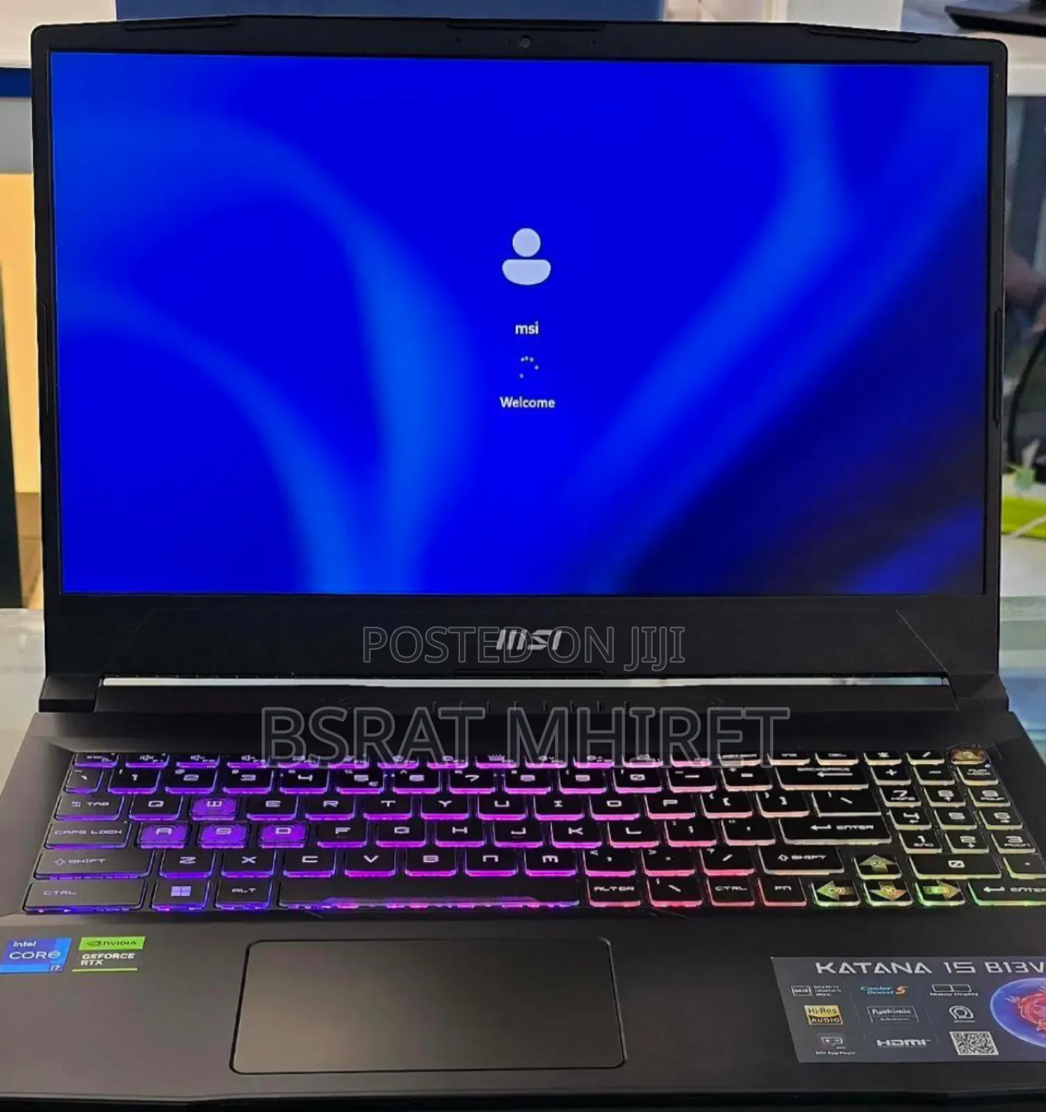 New Laptop MSI Katana 15 16GB Intel Core I7 SSD 512GB