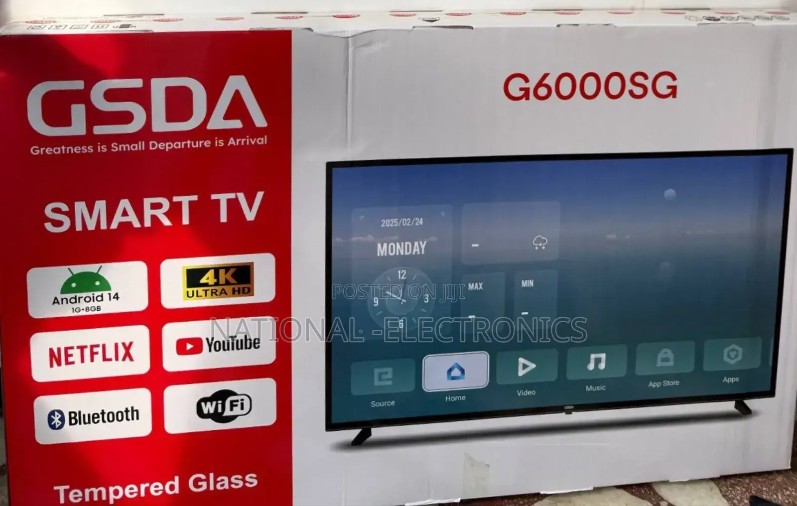 Gsda 60 Inch Tv Smart Android 14.0 New 2025