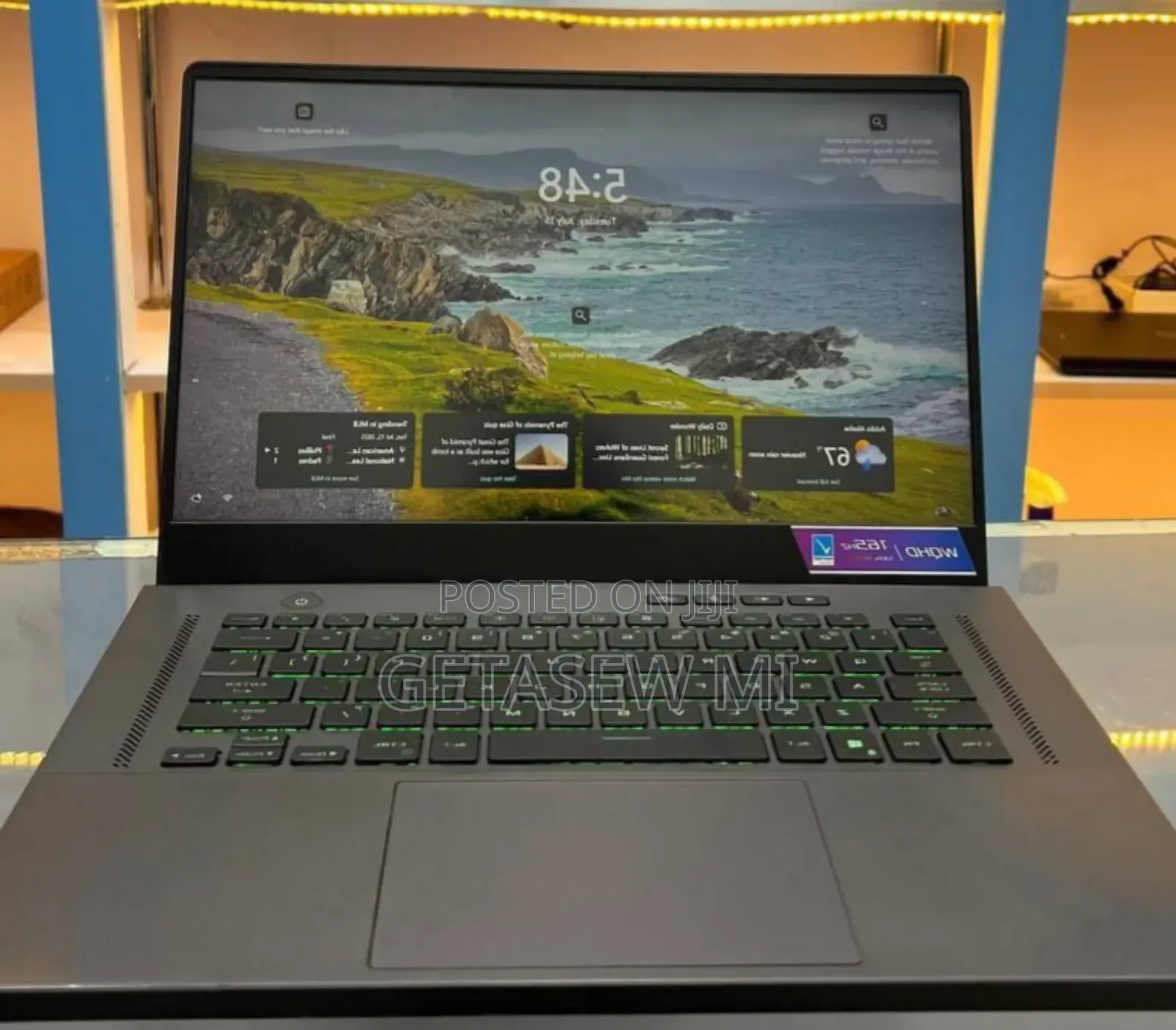 New Laptop Asus ROG Zephyrus G15 16GB AMD Ryzen 9 SSD 1T