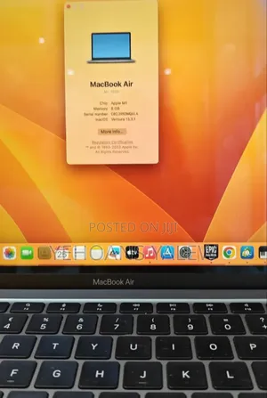 New Laptop Apple MacBook Air 2020 M1 8GB Apple M1 SSD 256GB